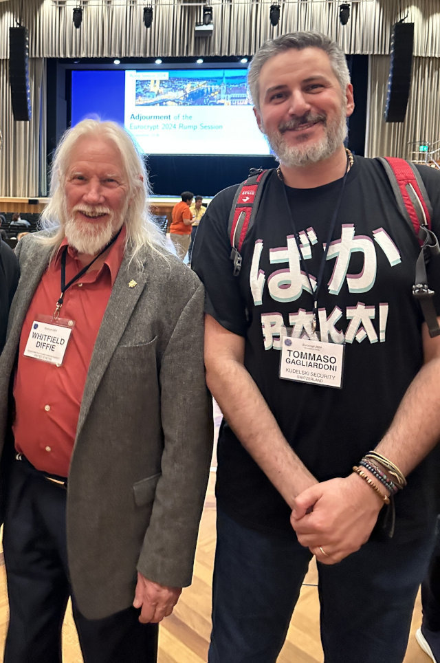 Tomgag next to Whitfield Diffie